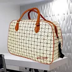 Mala de Mão Bolsa Sacola Grande de Viagem Couro Sintético Resistente