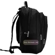 Mochila Profissional Grande Capacidade Preto Notebook Impermeável De Trabalho Escolar Universitária
