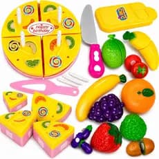Brinquedo Comidinha Infantil Crianças Frutinhas Legumes Lanchonete Crec Crec Mini Mercado Meninas
