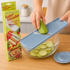 Fatiador Cortador 27cm Grande Ralador de legumes Frutas Queijo Com Apoiador Utensílios Cozinha