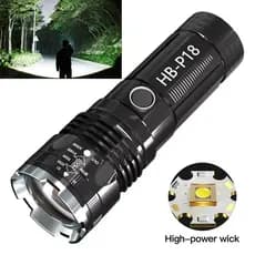 Lanterna Laser Branco Alta Potência 4500mAh Zoom Telescópico 3km Ultra-Longo Alcance