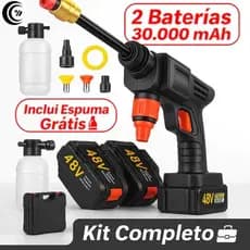 Lavadora de Alta Pressão Bivolt Portátil Profissional Sem Fio Recarregável Original - Envio Imediato