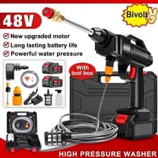 Lavadora de Alta Pressão Bivolt Portátil Profissional Sem Fio Recarregável Original