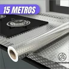 5/10/15 Metros Papel De Alumínio Rolo Adesivo Prova Da Agua Para Cozinha Adesivo Impermeável Protetor Fogão Armário