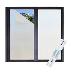 Película Fosca para Vidro 1m/2m/3m X 60cm - Proteção de Privacidade, Transparente mas Não Visível