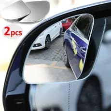 Espelho Retrovisor Auxiliar Sem Moldura Para Estacionamentos De Automóveis Ajustável De 360 Graus De Ângulo Amplo