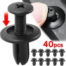 Fender 20/40pcs Rebites Plásticos De 8mm Fixação Do Pára-Choques Painel De Guarnição Retentor clip De Parafuso Plástico Acessórios