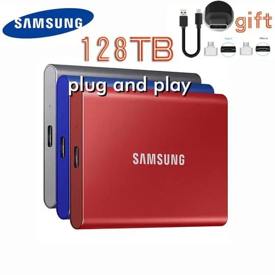 Disco Rígido Externo SSD 128 Tb/60 USB 3.0 30/16/8/4/1 Portátil