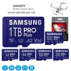 Cartão De Memória Micro 32GB 64GB 128GB 256GB 512GB 1TB 2TB