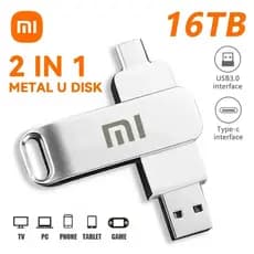 Xiaomi 16TB mini metal Giratório De Alta Velocidade USB 1TB 2TB 4TB 8TB Unidade flash Armazenamento Externo