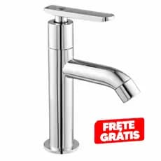 Torneira De Banheiro Bica Alta Moderna Abs Cromado 1/4 De Volta Pia Mesa Cuba Shopping Casa Luxo