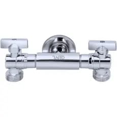 Torneira Metal Dupla Multifuncional Maquina De Lavar/secar Tanque Jardim Quintal Duas Saidas