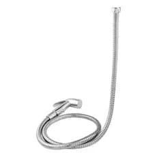 Kit Ducha Higienica Abs (Engate Inox 1,20m + Gatilho C/ Suporte) Sem registro Chuveirinho Vaso