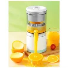 Espremedor Elétrico Laranja Limão Frutas 400ML para fazer suco USB recarregável Inox