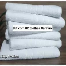 Kit 02 Toalhas Gigantes Hotel, Pousada, Spa, Motel, Clinicas, Felpudas 100% Algodão