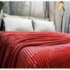 Manta Leve Casal 1,80x2,0mt ideal para verão caneladas Microfibra Soft Ondulada