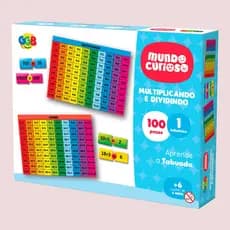 JOGO DE MATEMÁTICA MULTIPLICANDO E DIVIDINDO 100 PEÇAS