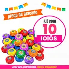 KIT 10 IOIÔS GRANDES BRINQUEDO INFANTIL LEMBRANCINHA FESTA ANIVERSÁRIO PRÊNDA CRIANÇAS ATACADO