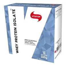 Whey Protein Isolate - 15 Sachês 15g - Vitafor Sem Sabor 92% Proteína do Leite