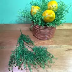 Kit 24 Matinhos Folhas Planta Verde Artificial Folhagem Decorativa Samambaia Decoração Casa Mesa