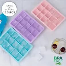 Forma de Gelo em Silicone 15 Cubos