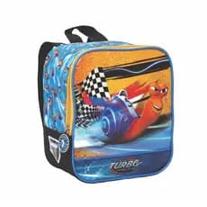 Lancheira Térmica Infantil Turbo Racing Team Escolar Azul Escola Creche Prezinho Menino Seanite