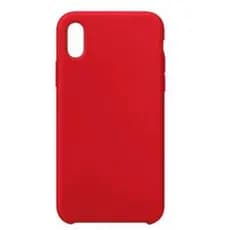 Capa Capinha Para iPhone Xr Vermelha Aveludada