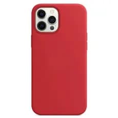 Capa Capinha Para iPhone 12 Pro Max Vermelho Aveludada