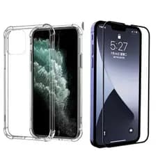Capa Capinha Para iPhone 13 Transparente Acrílico + Película