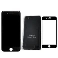 Tela Lcd Touch Para iPhone 8 Preto + Capa + Película 3D