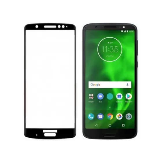 Pelicula De Vidro Para Moto G6 9D Preto Cobre Toda Tela