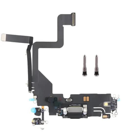 Conector Flex Dock De Carga Para iPhone 14 Pro + 2 Parafusos