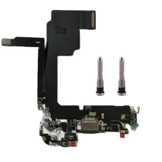 Flex Dock De Carga Microfone Para iPhone 15 Pro + 2 Parafusos