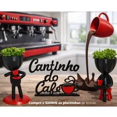 Cantinho do Café Decorativo 3D, Xícara, Decoração Cozinha Moderna Área Gourmet
