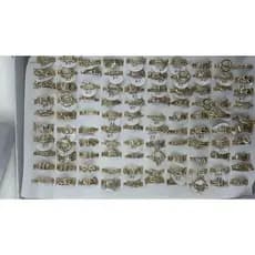 kit 10 pçs Conjunto Anel de falange de Estrela - Semijoia banhada 18k