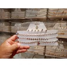 Kit 3 Choker Luxo Colar e 3 brinco Prata Dourado colar festa Para Festa