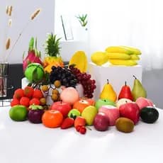 Kit De 6 Mini Frutas Sortidas Decoração Simulação Fruta Real