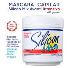 Máscara de Tratamento Capilar INTENSIVO Silicon Mix Avanti 450g Hidrata Restaura Brilho