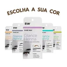 Henna Sobrancelha Glance Rare Way várias cores 3,5g