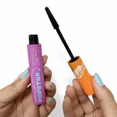 Máscara de Cílios Ruby Rose Popstar Bombastic 2000 Vibe Volume e Definição Longa Duração Maquiagem