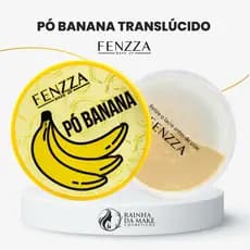 Pó Banana Translúcido Fenzza Finalização Profissional Textura Ultrafina Longa Duração