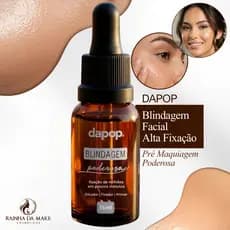 Blindagem Facial Alta Fixação Dapop 15ml Pré Maquiagem À Prova D’Água Make Profissional