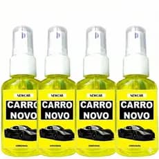 Kit 4 Cheirinho Carro Novo: Spray Aromatizante Automotivo Concentrado de Qualidade