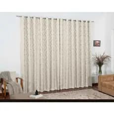 linda Cortina em Jacquard 3,00x 2,80 - Decoração Ideal para Sala, Quarto, Escritório, Igreja, Janela Inteira