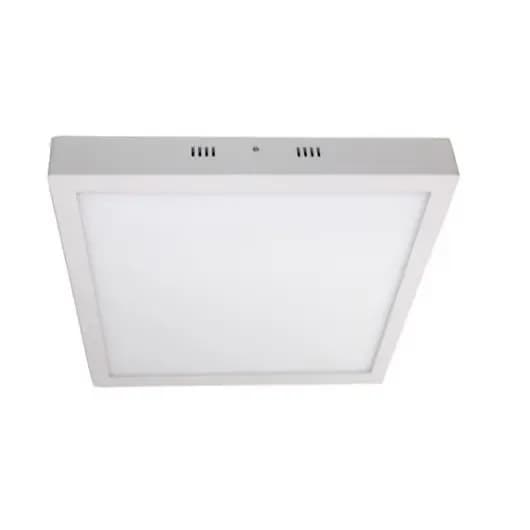 Luminária Painel Plafon Sobrepor Led 25w Quadrado Branco Frio