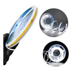 Fita led cob 10m direta na rede 110V Branca Fria S/Fonte 360leds