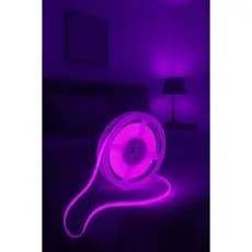 Fita Led Cob Roxo 10m Ip44 Iluminacao Direta Roxo