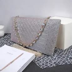 Bolsa Clutch Brilhante Dourada Luxuosa Casamento bolsa com brilho de festa Carteira Feminina Com Glitter Luxo