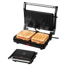 Grill e Sanduicheira Elétrico Prensa Dupla 2 em 1 Antiaderente 750W 110V ou 220V Led Indicador Kaza+