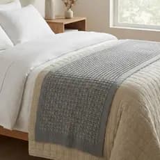 Peseira Manta Cama Casal King Queen Tricot Trançado Alta Qualidade Lã Acrílico